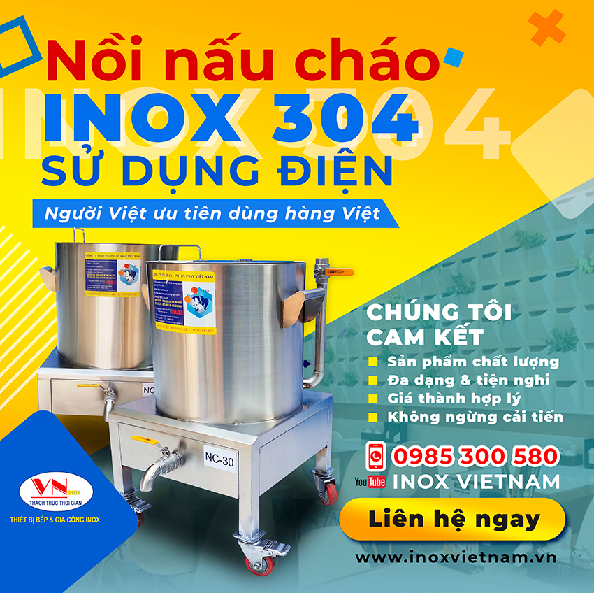 gia noi nau chao bang dien cong nghiep tai tphcm - Nồi Nấu Cháo Bằng Điện 180L NC-180